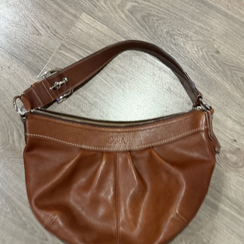 Coach Tan Leather Hobo Bag